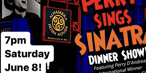Imagem principal do evento Frank Sinatra Dinner Show. Award winning singer Perry D’Andrea.