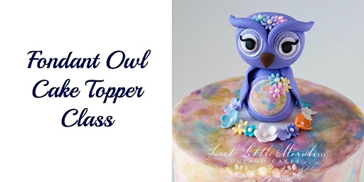 Fondant Owl Cake Topper  primärbild