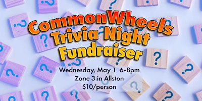 Primaire afbeelding van CommonWheels Trivia Night Fundraiser