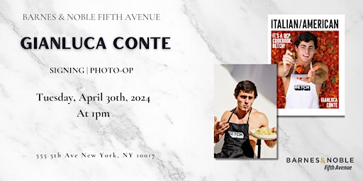 Image principale de Celebrating the release of Italian/American with Gianluca Conte @BN 5th Ave