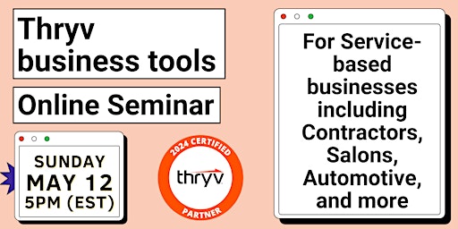 Primaire afbeelding van Thryv Business Tools Online Seminar