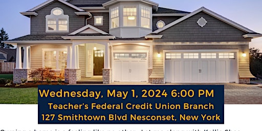 Free Homebuyer Workshop at Teacher's Federal Credit Union May 1, 2024 6PM  primärbild