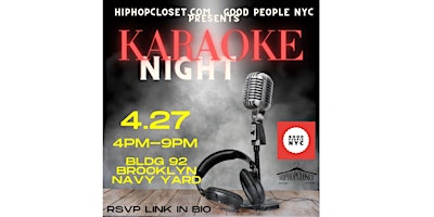 Imagem principal do evento Hip Hop Closet Karaoke Night