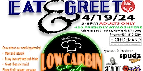 Eat & Greet BBQ brought to you by Low Carbin eats