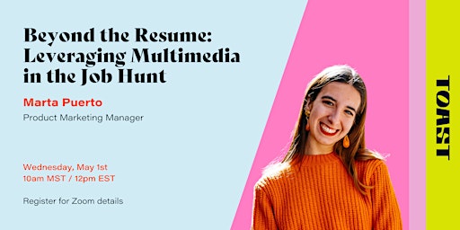 Primaire afbeelding van Beyond the Resume: Leveraging Multimedia in the Job Hunt