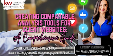 Imagem principal do evento Creating Comparable Analysis Tools for Client Websites