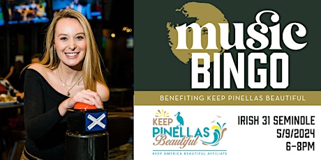 MUSIC BINGO FUNDRAISER benefiting KEEP PINELLAS BEAUTIFUL!