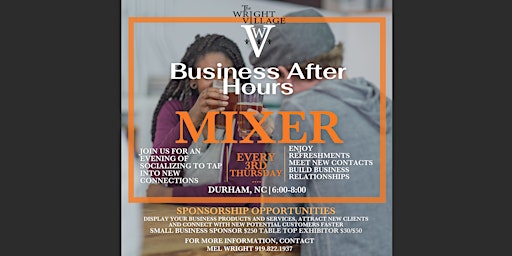 Primaire afbeelding van Business After Hours Mixer Durham