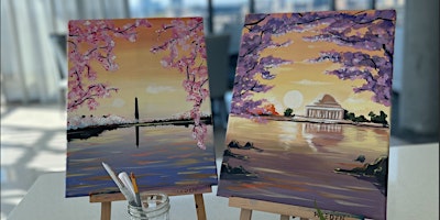 Primaire afbeelding van Penthouse Paint n Sip: Cherry Blossom Sunrise