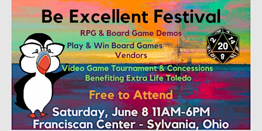 Image principale de Be Excellent Festival of Games 2024