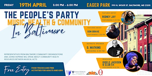 Hauptbild für The People's Party: Music, Health & Community in Baltimore