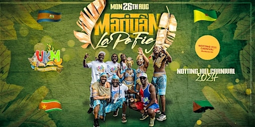 UKM - 1ER GROUPE ANTILLAIS OFFICIEL AU CARNAVAL DE NOTTING HILL 2024 primary image