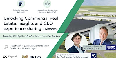 Primaire afbeelding van Unlocking Commercial Real Estate : Insights and CEO experience sharing