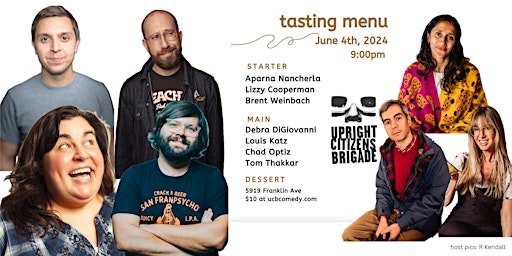 Imagen principal de Tasting Menu: A Stand Up Comedy Show