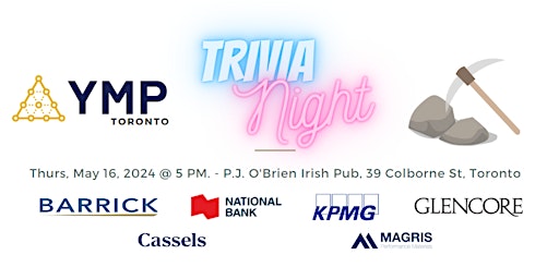 Imagem principal do evento YMP Toronto – Trivia Night Social