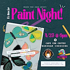 Butterfly Paint Night at Cape Cod Coffee