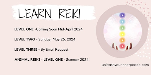 Learn Usui Level 1 Reiki  - April 21 primary image