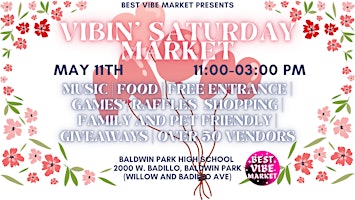 Imagem principal do evento Vibin' Saturday Market Mother's Day Style