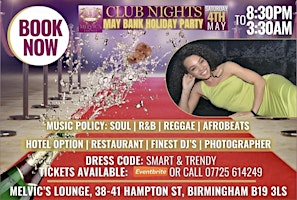 Imagen principal de VIP STUSH CLUB: May Bank Holiday FREE ENTRY PARTY