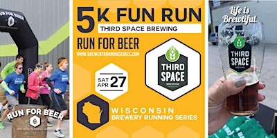 Image principale de 5k Beer Run x Third Space Brewing | 2024 Wisconsin Brewery Running Series