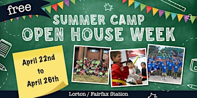 FREE Kids Martial Arts Summer Camp Open House Week! (Lorton/FairfaxStation) primary image