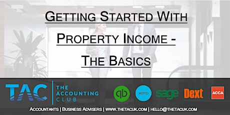 Imagem principal do evento Getting started with property income - the basics