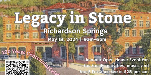 Immagine principale di Legacy In Stone - 100 Years Anniversary of Richardson Springs Hotel 