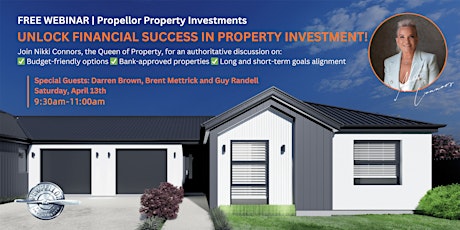 Primaire afbeelding van Investment Master class with Nikki Connors: Choosing the right property