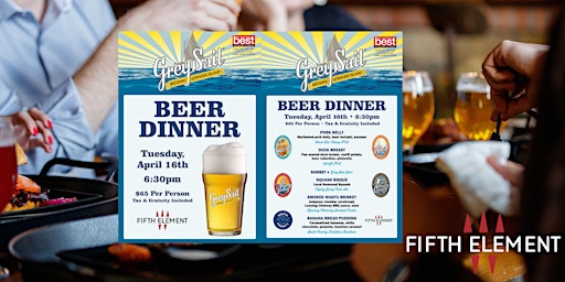 Immagine principale di Gray Sail Beer Dinner at Fifth Element 