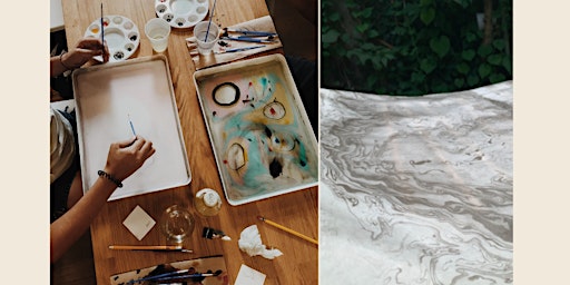 Imagem principal do evento Suminagashi: Meditative Marbling at McCarren Parkhouse