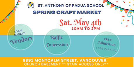 St. Anthony of Padua School Spring Craft Market