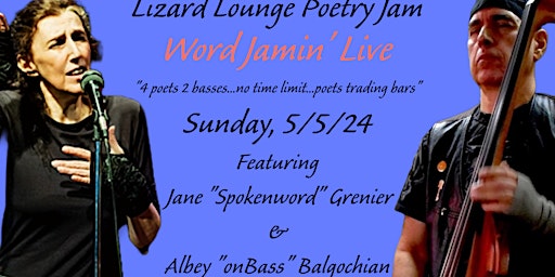 Poetry Jam-Jane Spokenword and Albey onBass present Word Jammin Live  primärbild