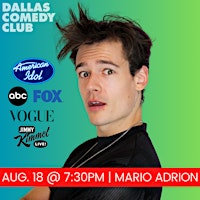 Image principale de Dallas Comedy Club Presents: MARIO ADRION
