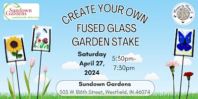 Imagem principal do evento Create Your Own Fused Glass Garden Stake