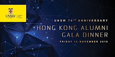 UNSW 70th Anniversary Hong Kong Alumni Dinner | 15 November 2019 primary image