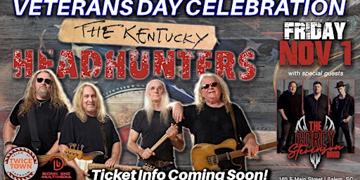 Imagem principal do evento The Kentucky Headhunters w/special guests, The Corey Stevenson Band