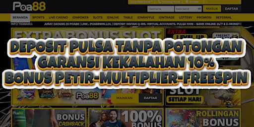 Immagine principale di POA88 - Daftar Situs Slot Poa88 Mudah Jackpot & Slot RTP Tertinggi 