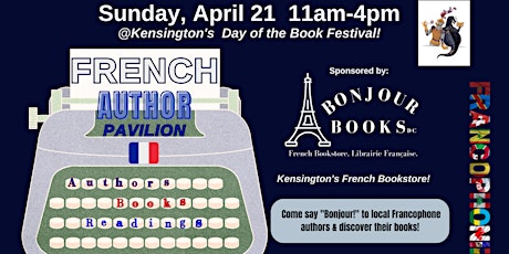 French Author Pavilion at the Kensington Day of the Book Festival!