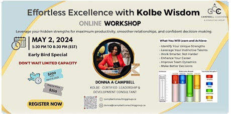 Effortless Excellence  with Kolbe Wisdom