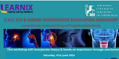 Imagem principal do evento ENT, EYE & AIRWAY EMERGENCIES SIMULATION WORKSHOP