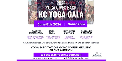 Yoga Gives Back KC Yoga Gala primary image