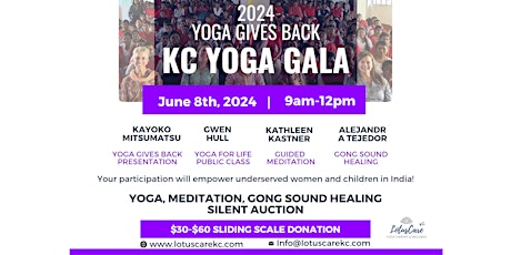 Yoga Gives Back KC Yoga Gala