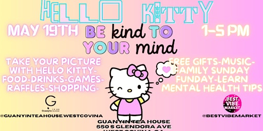 Imagem principal do evento Hello Kitty Be Kind to Your Mind Market