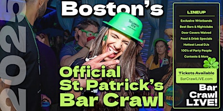 2025 Official Boston St Patricks Day Bar Crawl 2 Dates By Bar Crawl LIVE