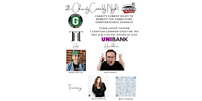 Image principale de 21+ Charity Comedy Night to benefit the CARES Fund, Grafton Public Schools!