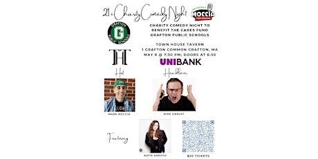21+ Charity Comedy Night to benefit the CARES Fund, Grafton Public Schools!