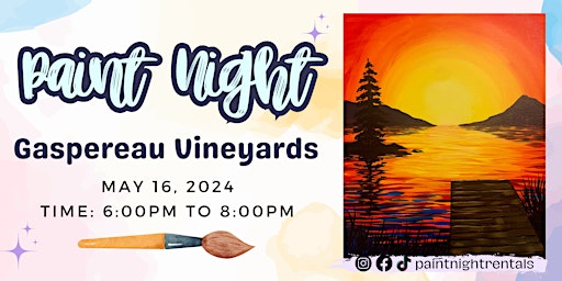 Imagem principal do evento Paint Night at Gaspereau Vineyards