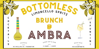 Imagem principal do evento Ambra Limoncello Spritz Bottomless Brunch