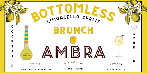 Ambra Limoncello Spritz Bottomless Brunch primary image