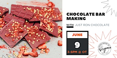 Imagen principal de Chocolate Bar Making w/Just Ron Chocolate